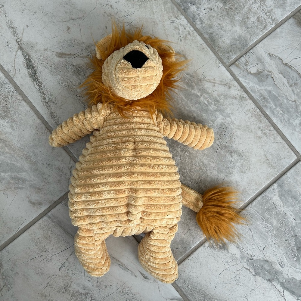 Jellycat London Cordy Roy Lion Golden Ribbed 15" Stuffed Plush Retired - Picture 2 of 6